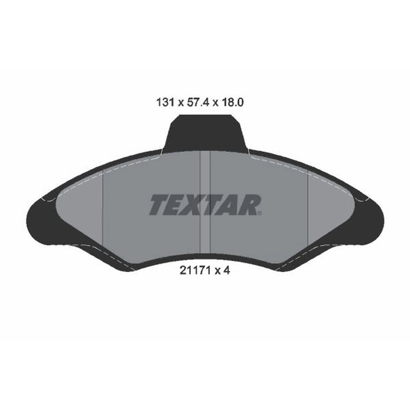 Textar Front Brake Pad Set 2117105