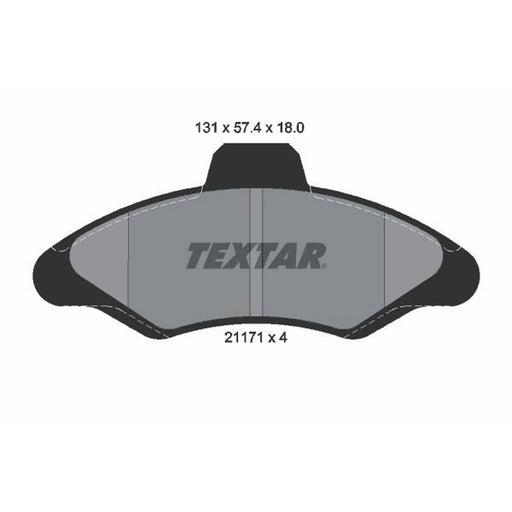 Textar Front Brake Pad Set 2117105