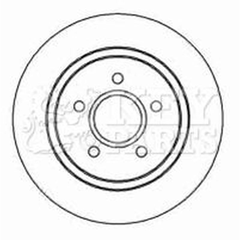 Key Parts Front & Rear Brake Discs & Pads fits Volvo S40 II 2004-2012