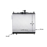 Mahle Engine Radiator fits Hyundai Getz 2002-2010 1.1 1.3 1.4 1.6