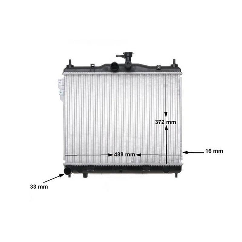 Mahle Engine Radiator fits Hyundai Getz 2002-2010 1.1 1.3 1.4 1.6