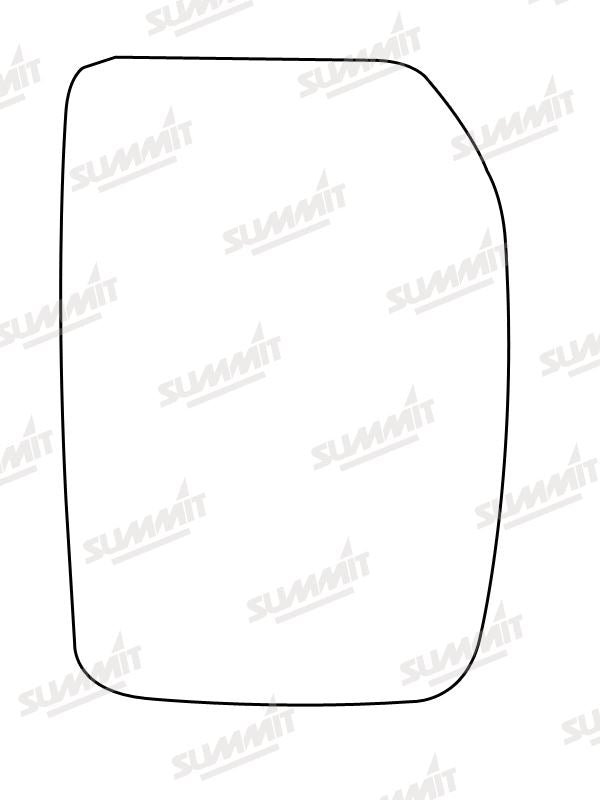 Summit Heated Base Plate With Commercial Mirror Glass fits Ford Transit Mk 6 RHS Summit - Bars 4 Cars