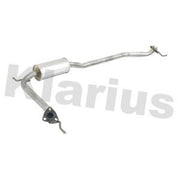 Klarius Exhaust Box With Centre Pipe Centre fits Honda Civic VIII 2005-2008 1.4