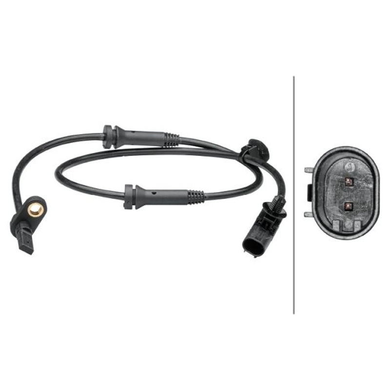 Hella ABS Wheel Speed Sensor Front fits Citroën C1 2005-2014 1.0 1.4