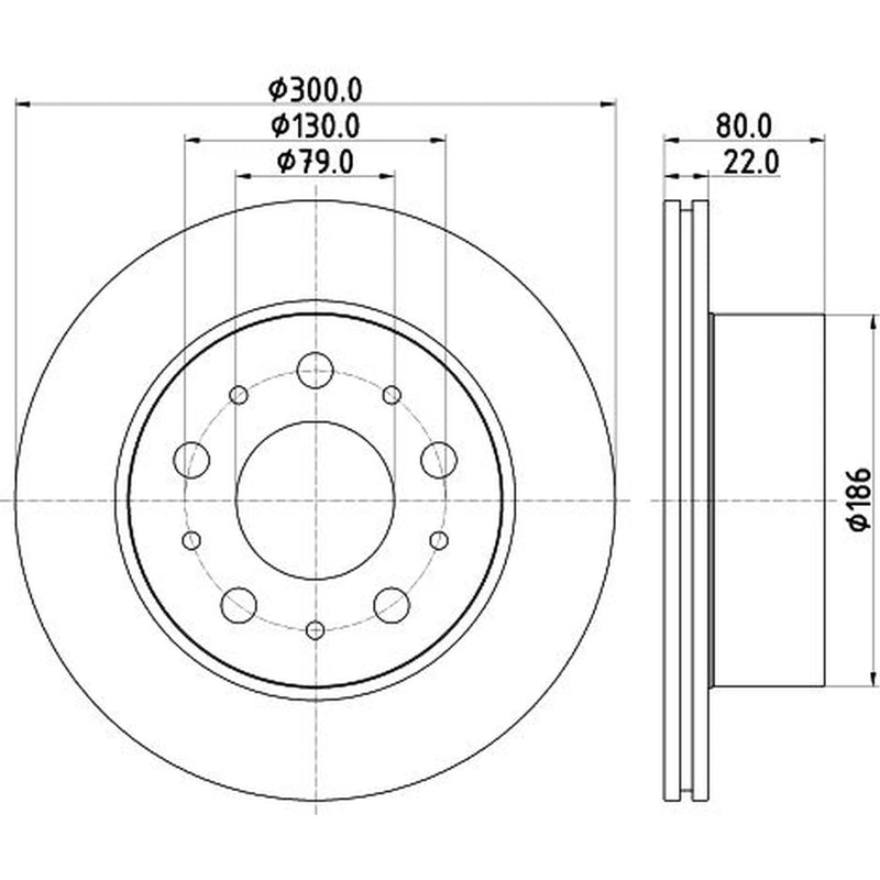 Mintex 2 x Rear Brake Discs MDC2752C-x2