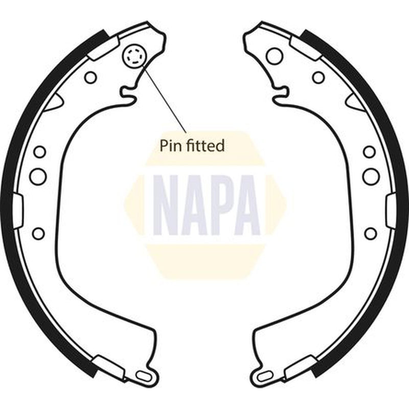NAPA Brake Shoe Set Axle Kit fits Toyota 4 Runner II 1989-1996 2.4 2.8 3.0