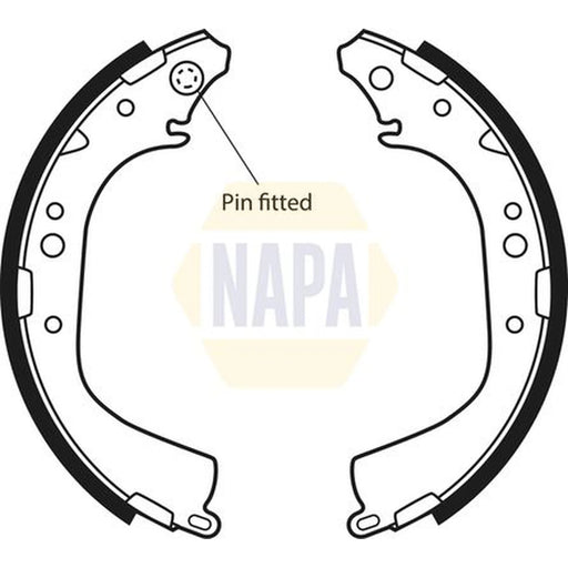 NAPA Brake Shoe Set Axle Kit NBS1018