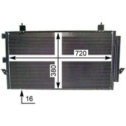 Mahle Air Conditioning Condenser fits Toyota Rav 4 2000-2005 1.8 2.0