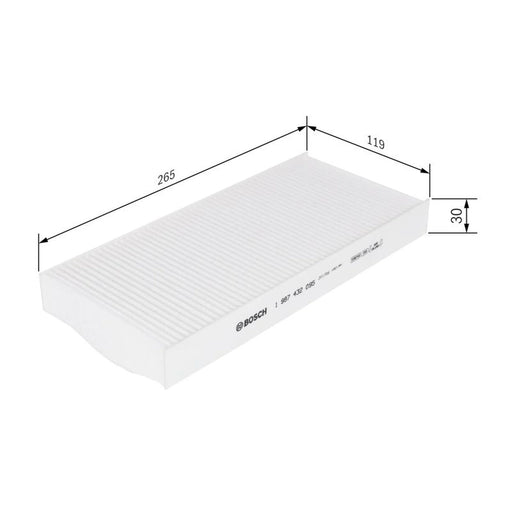 Bosch Cabin Air Filter (Pollen Filter) fits Renault Twingo I 1993-2007 1.2