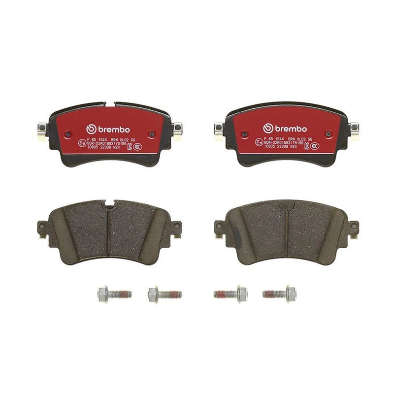 Brembo 4 x Rear Brake Pad Set fits Audi A4 Allroad B9 2016-2020 2.0 3.0