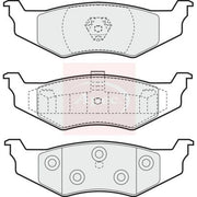 Apec Rear Brake Pad Set fits Chrysler Neon 1994-1999 1.8 2.0