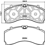 DON Front Brake Pad Set fits Mercedes-Benz Actros MP4 / MP5 2011 on