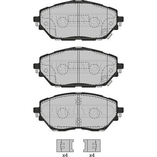 Juratek Front & Rear Brake Discs & Pads fits Toyota C-Hr 2016 on 1.2 1.8 2.0