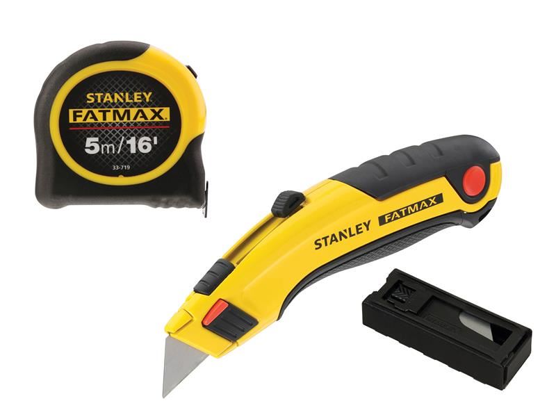 Stanley® Hand Tools FatMax® Triple Pack - Tape, Retractable Knife and Blades STANLEY® Hand Tools - Dynamic Drive