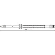Apec Brake Hydraulic Hose Line Front fits Citroën Dispatch I 1995-2006