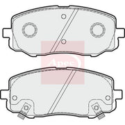 Apec Front Brake Pad Set fits Hyundai I20 I 2008-2015 1.2