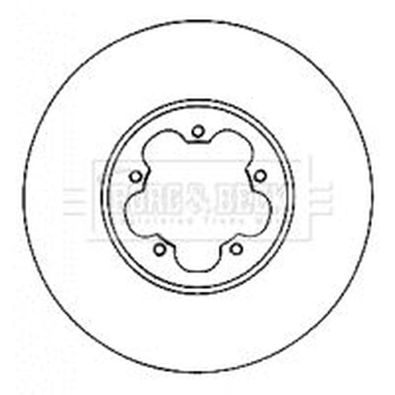 Borg & Beck Front & Rear Brake Discs & Pads fits Ford Transit Tourneo Bus