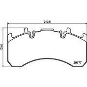 DON Rear Brake Pad Set fits Renault Trucks C 2013 on