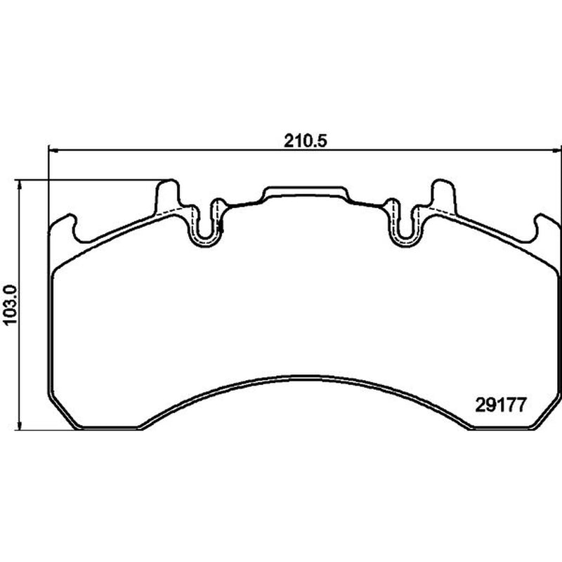 DON Rear Brake Pad Set fits Renault Trucks C 2013 on