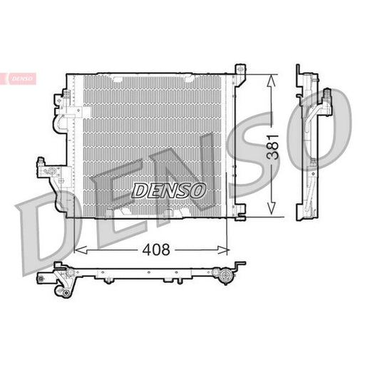 Denso Air Conditioning Condenser fits Opel Astra G 2003-2005 1.7