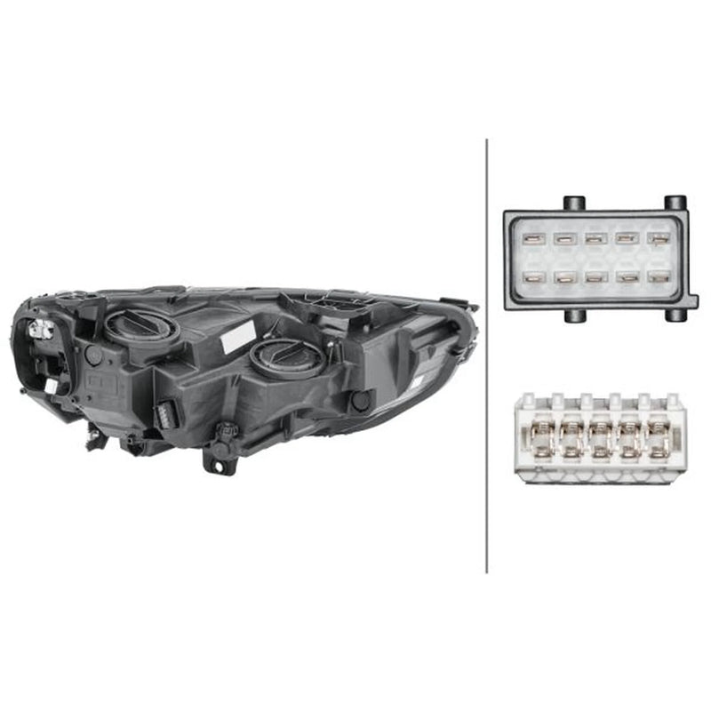 Hella Headlight Headlamp H7/H7 Left 1LG 354 869-051