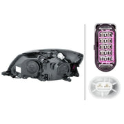 Hella Headlight Headlamp H7/H7 Right fits Skoda Fabia II 2006-2014