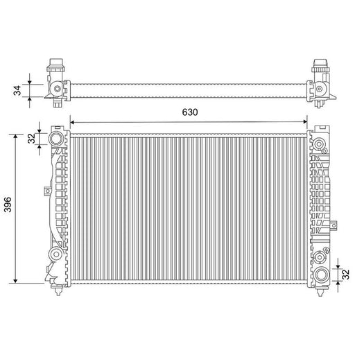 Valeo Engine Radiator 735159