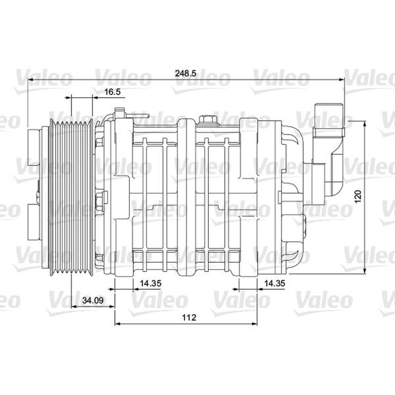 Valeo Air Conditioning Compressor 716656