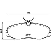 Mintex Front Brake Pad Set fits Ford Maverick 1993-1998 2.4 2.7