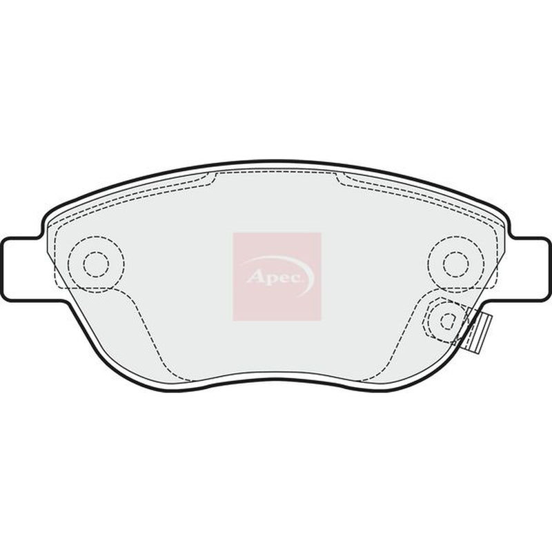 Apec Front Brake Pad Set fits Opel Corsa D 2006-2014 1.3