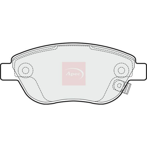 Apec Front Brake Pad Set fits Opel Corsa D 2006-2014 1.3