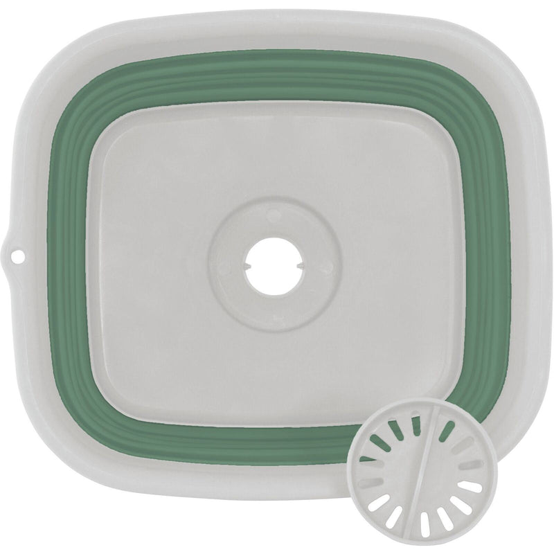 Outwell Collaps Callapsible Wash Bowl with Drain Shadow Green Caravan/Motorhome Outwell  - Dynamic Drive