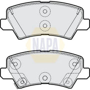 NAPA Rear Brake Pad Set fits Kia Picanto III 2017-2018 1.0 1.2