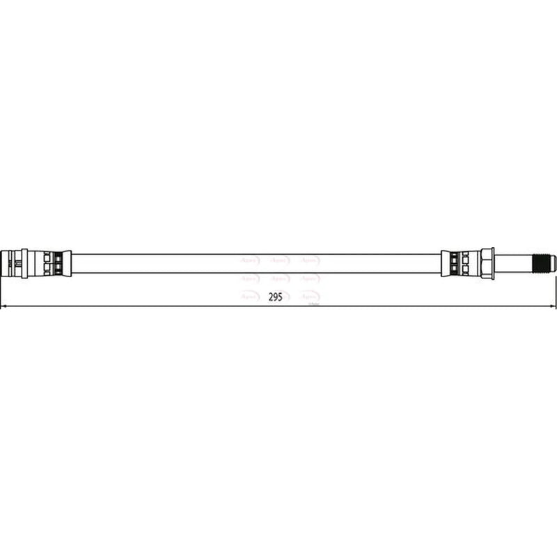 Apec Brake Hydraulic Hose Line outer HOS4101