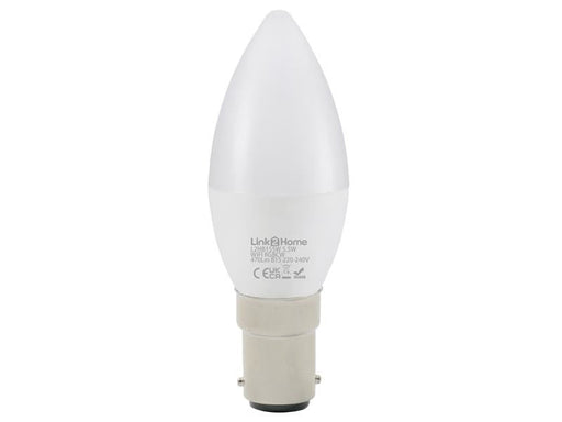 Link2Home Wi-Fi LED SBC (B15) Opal Candle Dimmable Bulb, White + RGB 470 lm 5.5W Link2Home - Dynamic Drive