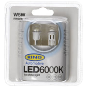 Ring Automotive RW5016LED 12V W5W 6000K Ring Ice White Led (501) Ring Automotive - Dynamic Drive