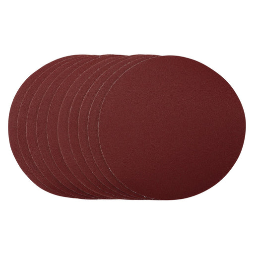 Draper Sanding Discs, 180mm, Hook & Loop, 120 Grit, (Pack of 10) 56180 Draper - Dynamic Drive