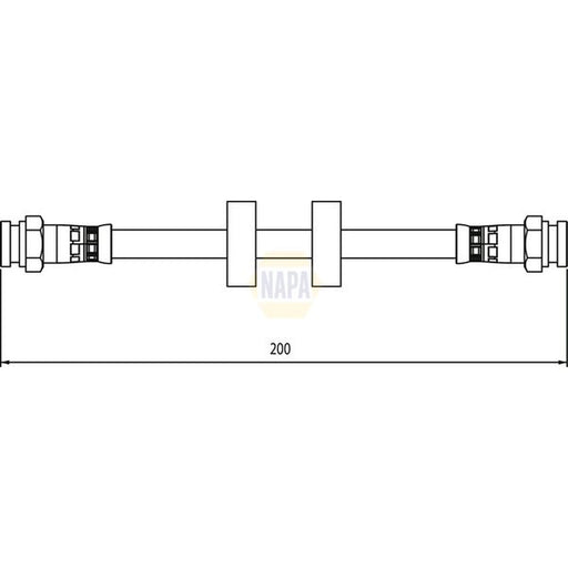 NAPA Brake Hydraulic Hose Line Rear NBH1321