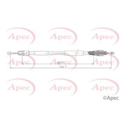 Apec Handbrake Cable Left Rear fits Porsche Cayenne 2002-2010