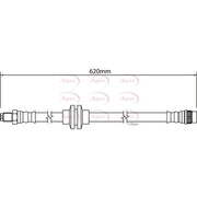 Apec Brake Hydraulic Hose Line Rear fits Opel Movano B 2010-2021 2.3