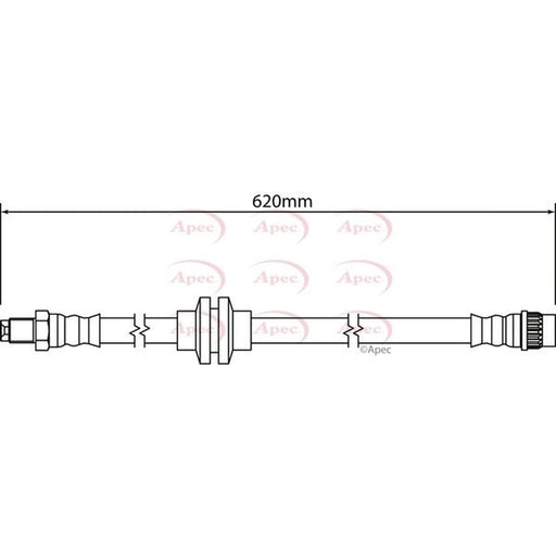 Apec Brake Hydraulic Hose Line Rear HOS4313