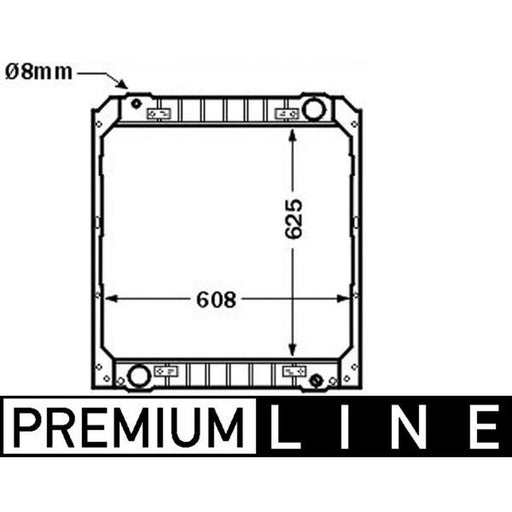 Mahle Engine Radiator fits Iveco Eurocargo I-Iii 1991-2015