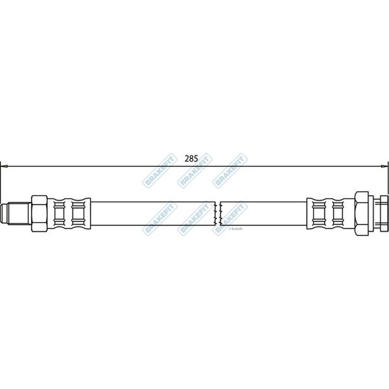 Apec Brake Hydraulic Hose Line Rear fits Citroën C25 1981-1994 1.8 2.0
