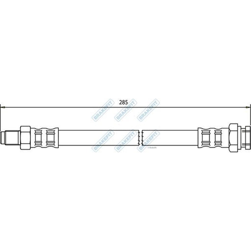 Apec Brake Hydraulic Hose Line Rear fits Citroën C25 1981-1994 1.8 2.0