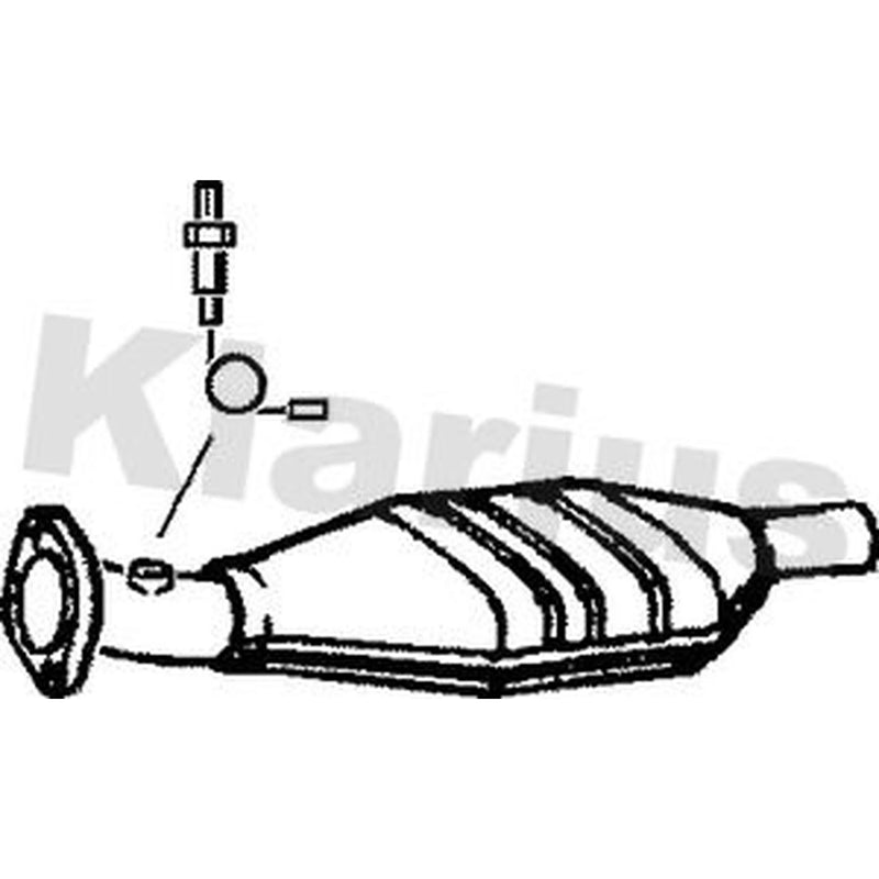 Klarius Catalyst Type Approved Centre fits Renault Megane I 1996-1999 1.6