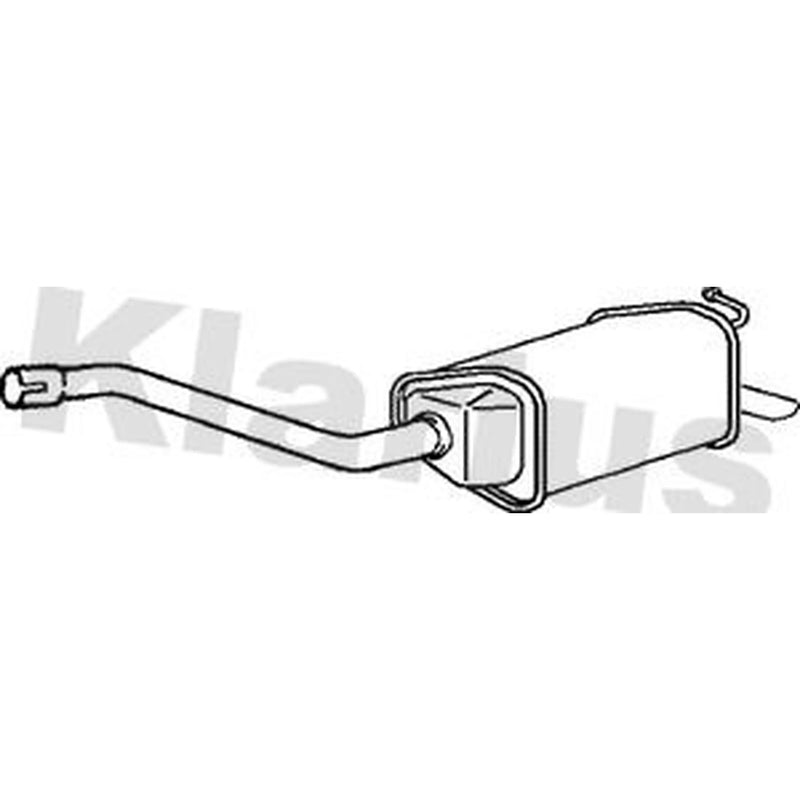 Klarius Box With Tail Pipe Rear fits Ford Mondeo III Turnier 2000-2007 1.8