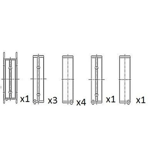 FAI Main Bearing Set 61mm fits BMW 1 2004-2013