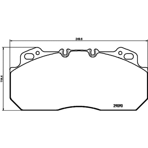 DON Front Brake Pad Set fits Dennis Elite 2 2003-2004