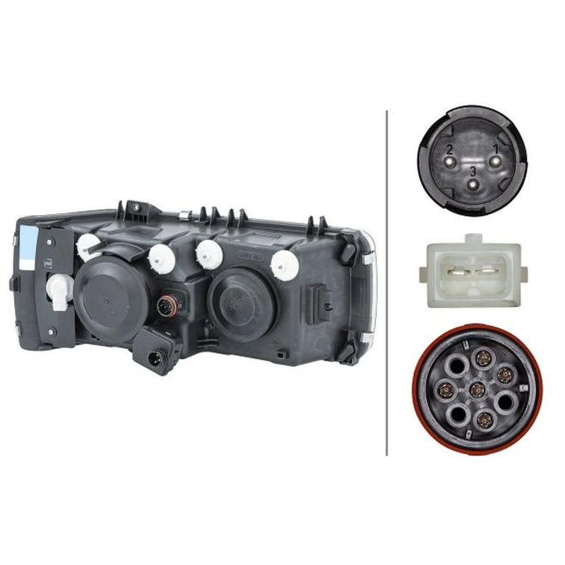Hella Headlight Headlamp H7/H1 Left fits Daf 75 Cf 2001 on