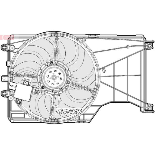 Denso Engine Cooling Fan fits Opel Adam 2014-2019 1.0 1.4
